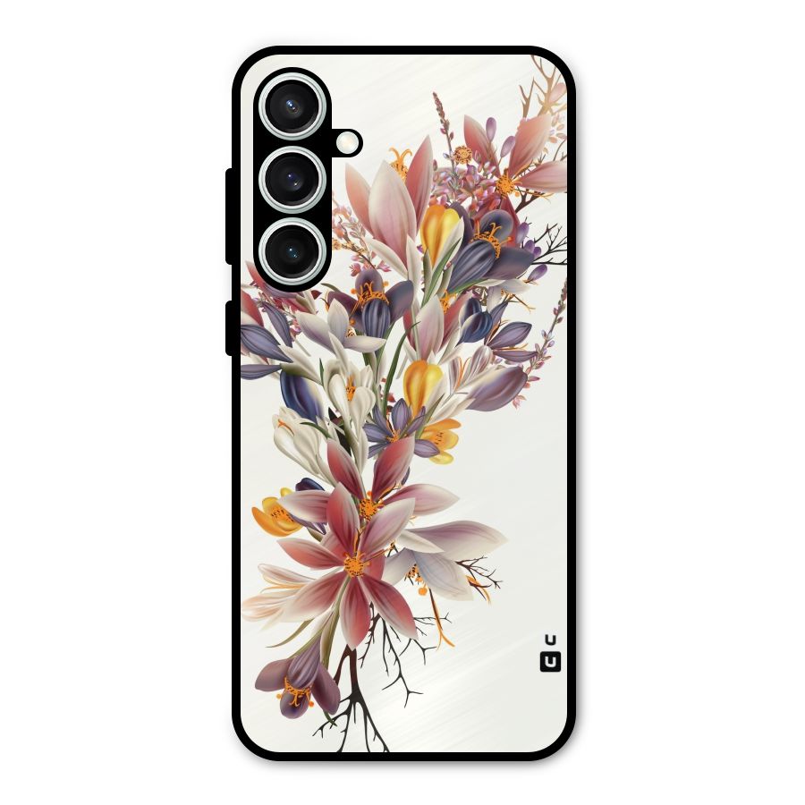 Floral Bouquet Metal Back Case for Galaxy S23 FE
