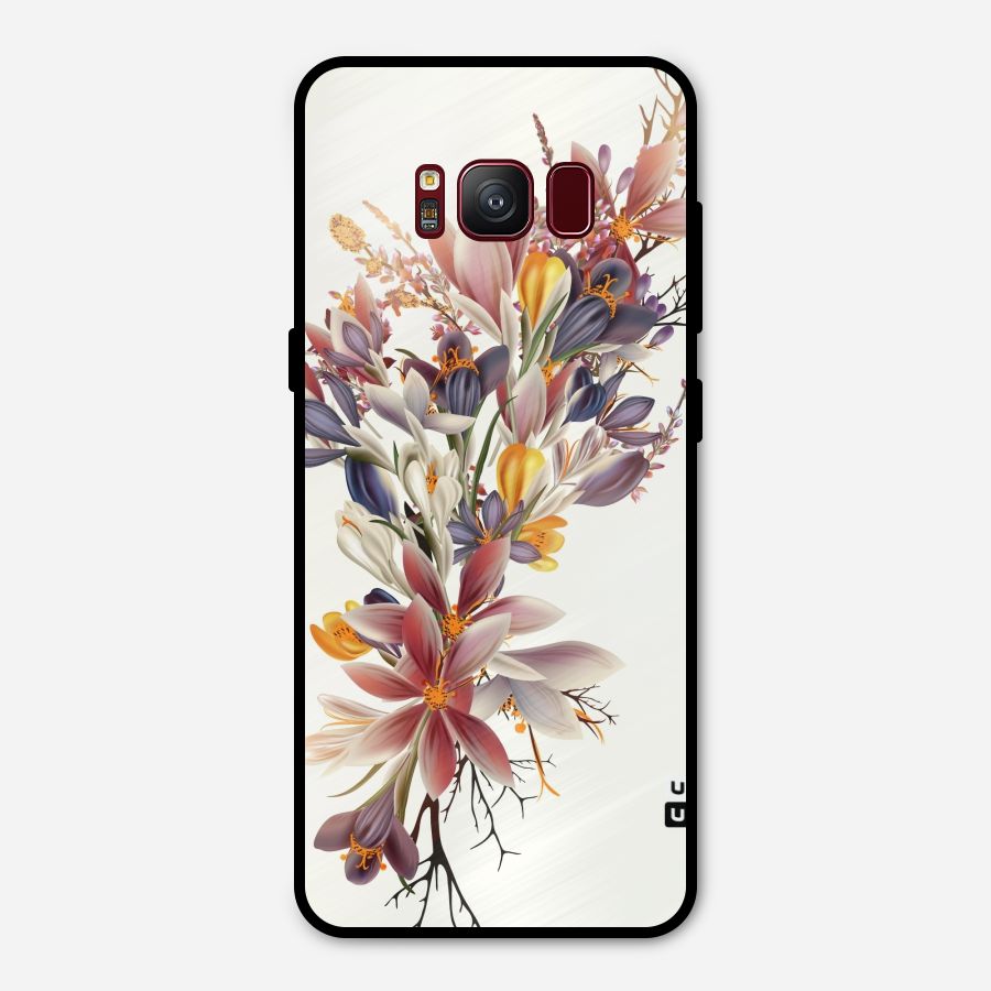 Floral Bouquet Metal Back Case for Galaxy S8