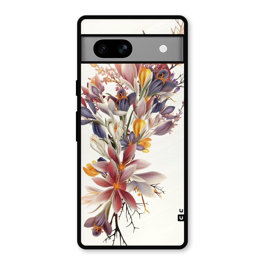 Floral Bouquet Metal Back Case for Google Pixel 7a