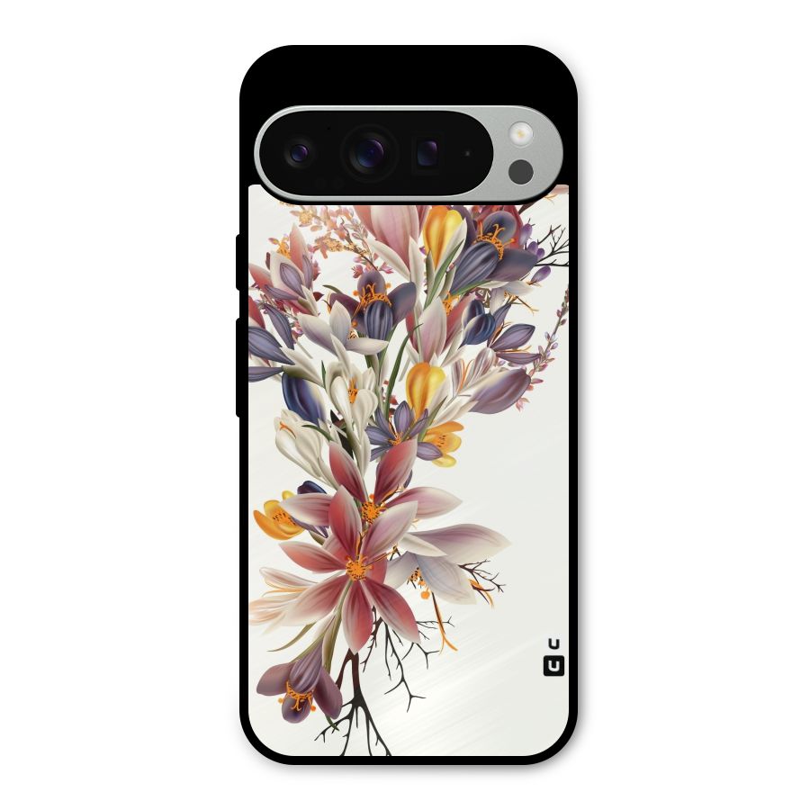 Floral Bouquet Metal Back Case for Google Pixel 9 Pro XL