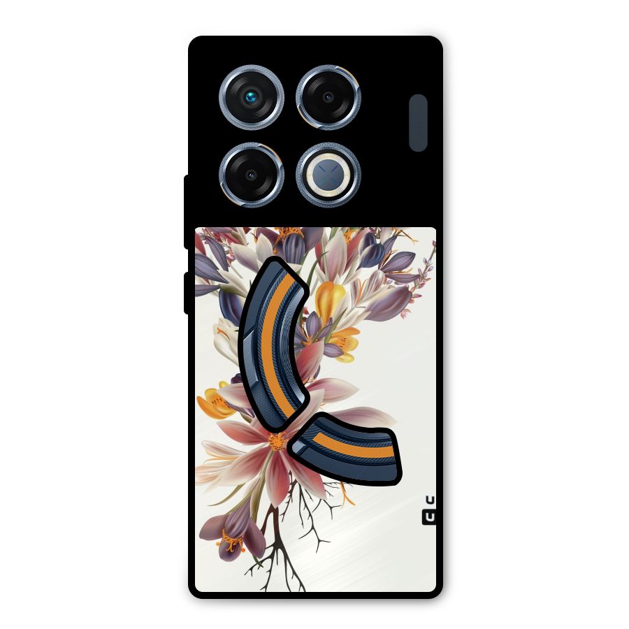 Floral Bouquet Metal Back Case for Infinix GT 20 Pro