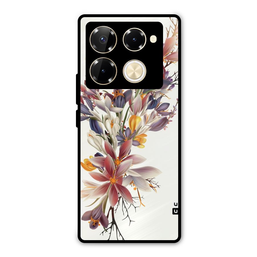 Floral Bouquet Metal Back Case for Infinix Note 40 Pro