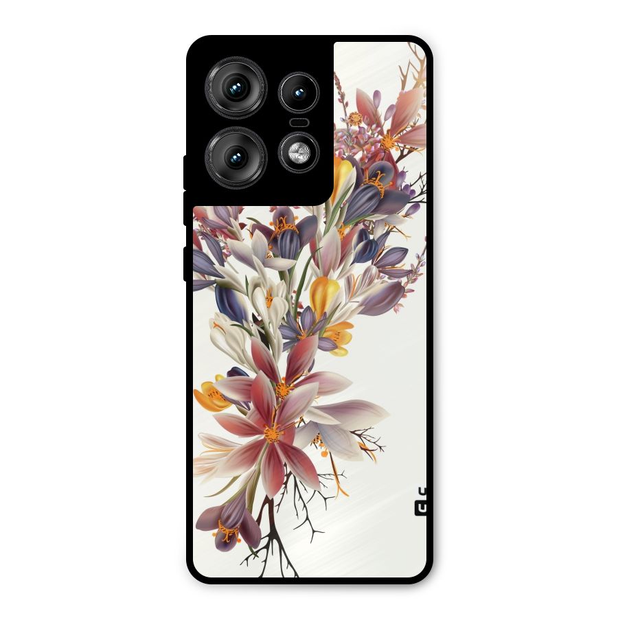 Floral Bouquet Metal Back Case for Motorola Edge 50 Pro