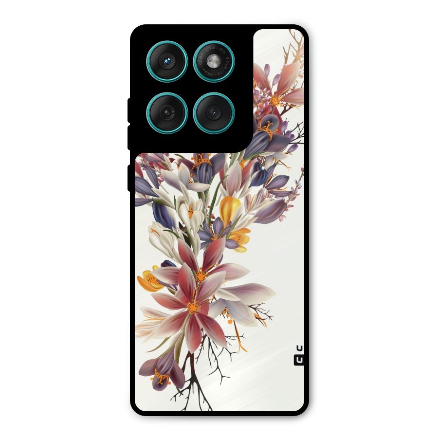Floral Bouquet Metal Back Case for Motorola Edge 60