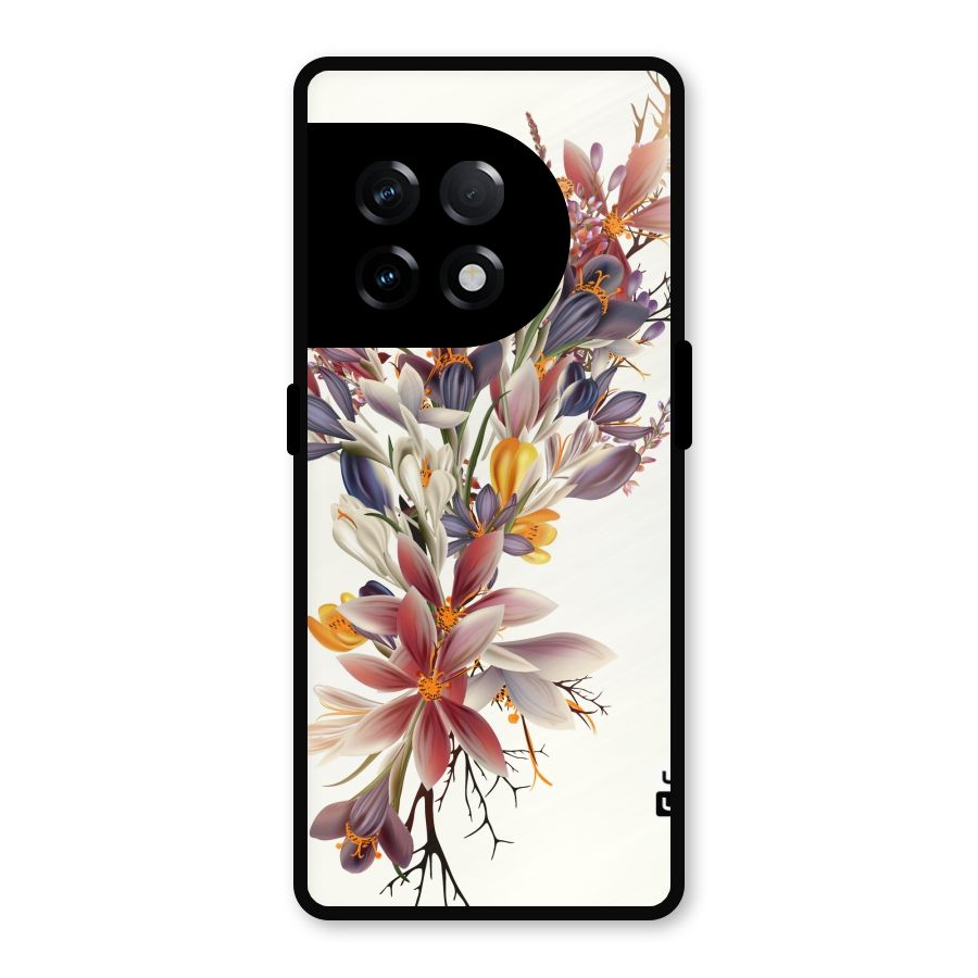 Floral Bouquet Metal Back Case for OnePlus 11R