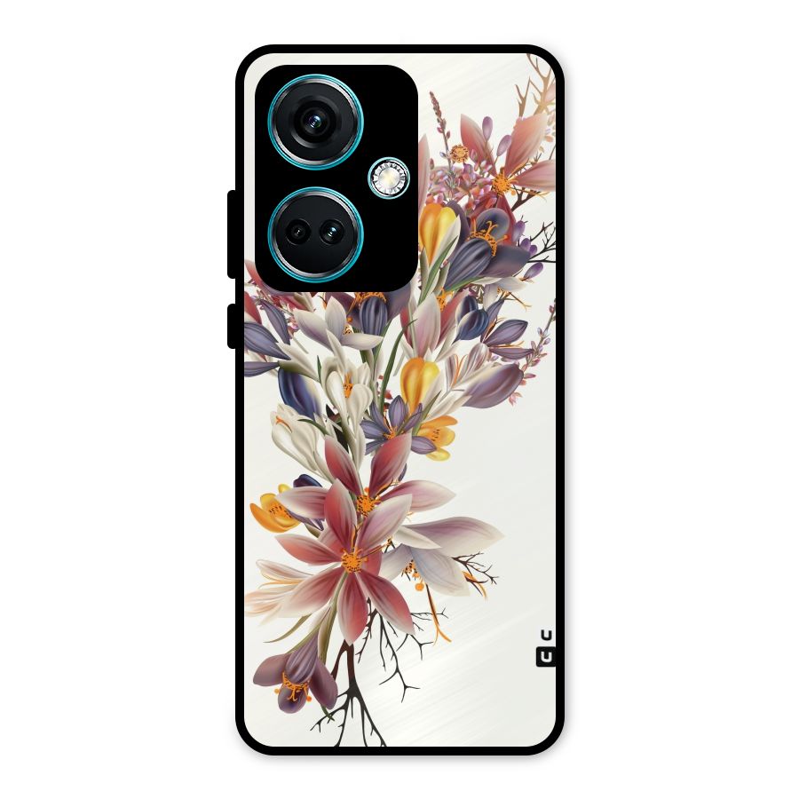 Floral Bouquet Metal Back Case for OnePlus Nord CE 3 5G