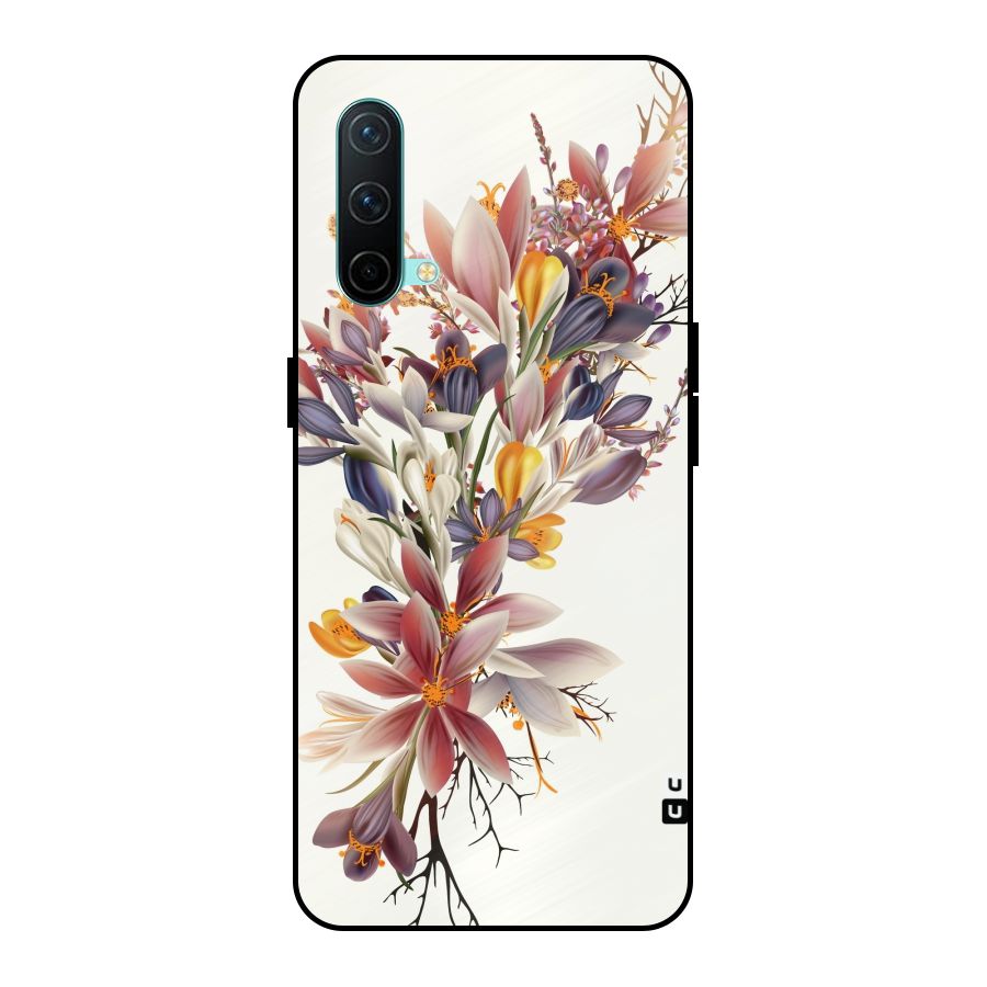 Floral Bouquet Metal Back Case for OnePlus Nord CE 5G