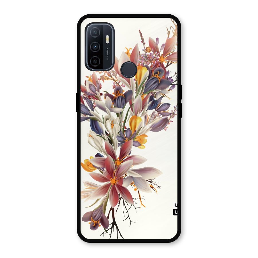 Floral Bouquet Metal Back Case for Oppo A53