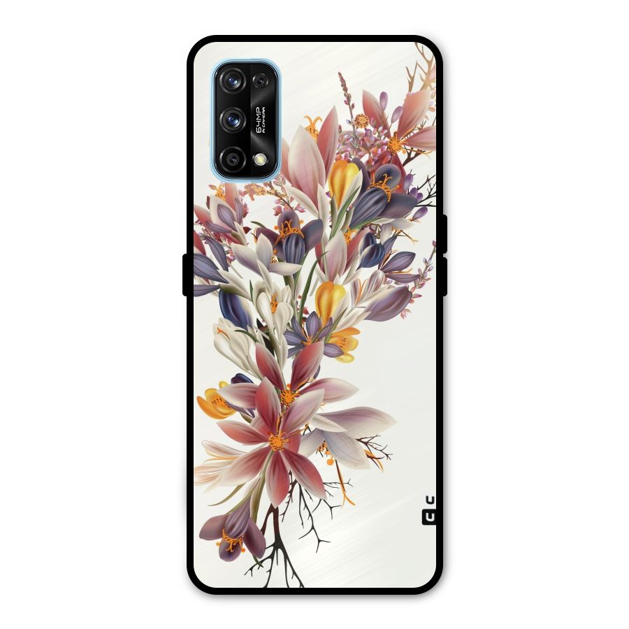 Floral Bouquet Metal Back Case for Realme 7 Pro
