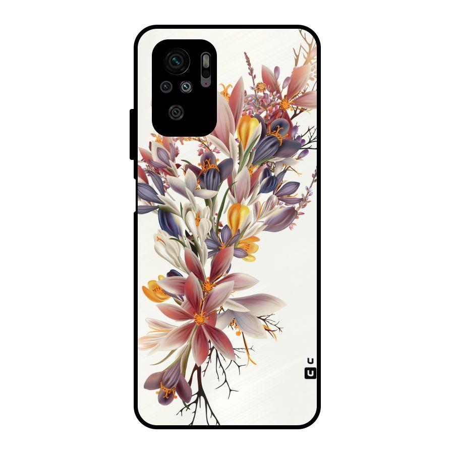 Floral Bouquet Metal Back Case for Redmi Note 10S