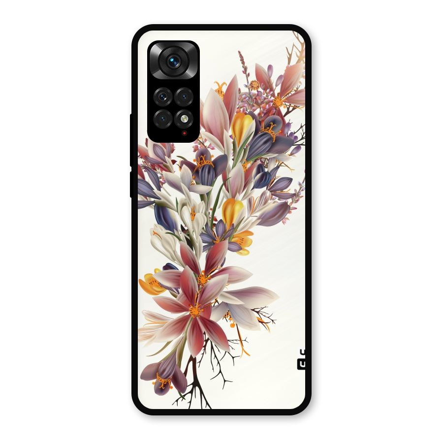 Floral Bouquet Metal Back Case for Redmi Note 11s