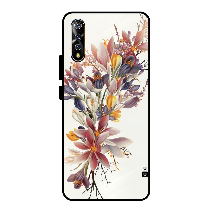 Floral Bouquet Metal Back Case for Vivo S1
