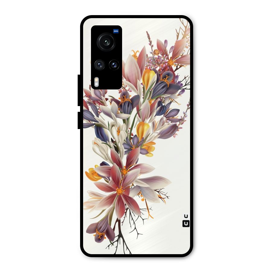 Floral Bouquet Metal Back Case for Vivo X60