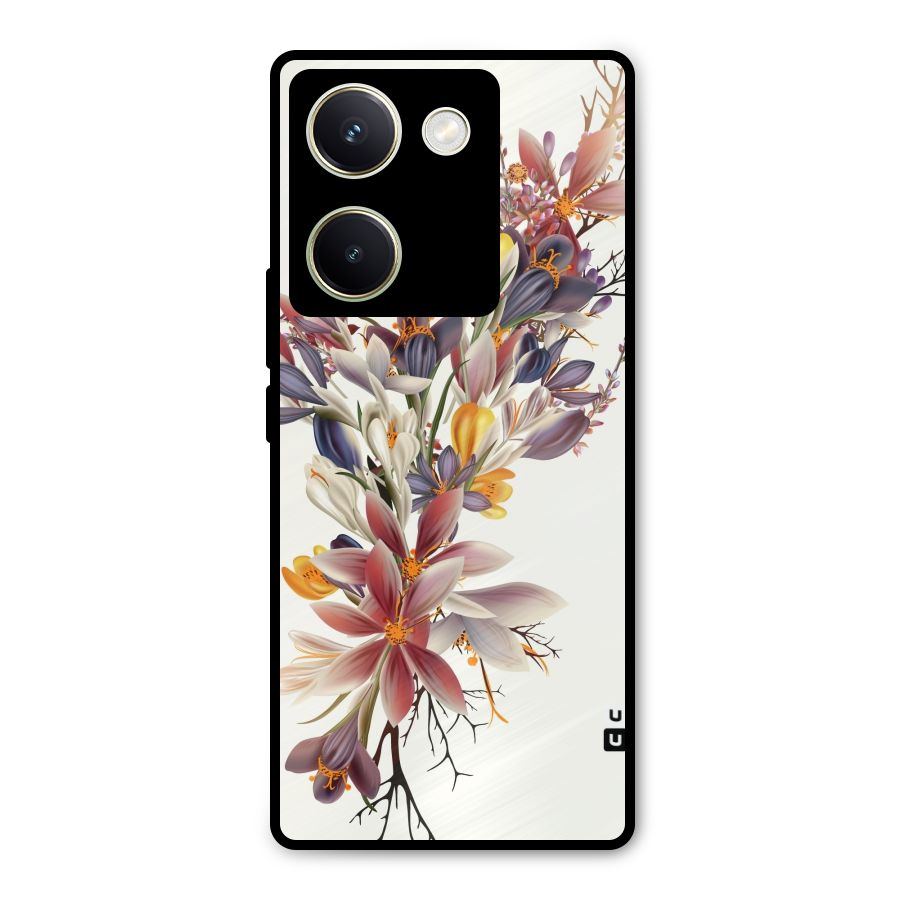 Floral Bouquet Metal Back Case for Vivo Y200 Pro