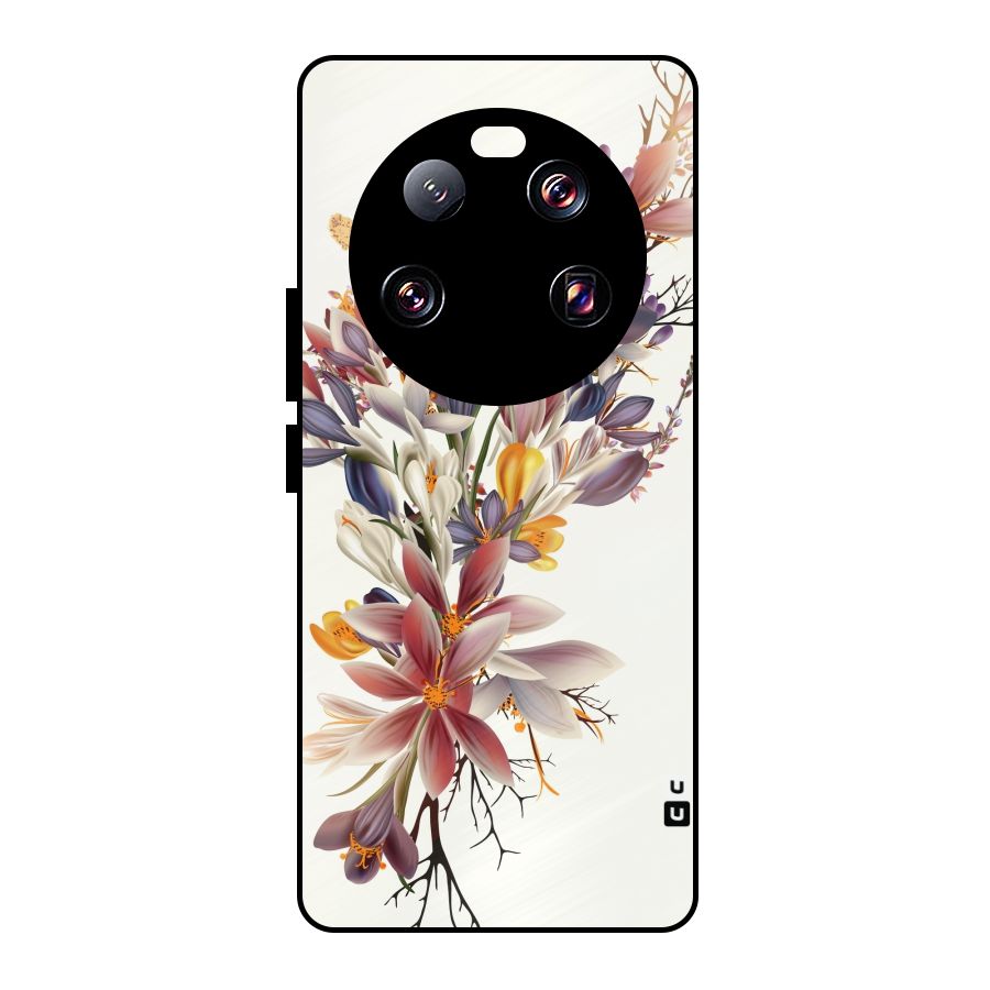 Floral Bouquet Metal Back Case for Xiaomi 13 Ultra