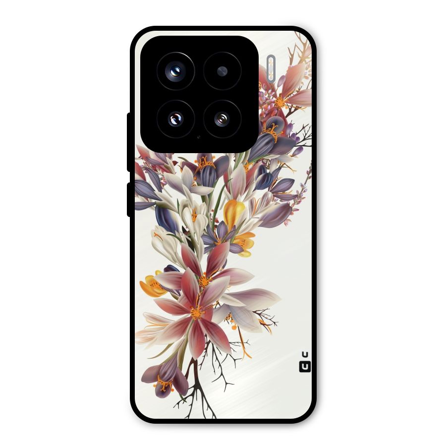 Floral Bouquet Metal Back Case for Xiaomi 15
