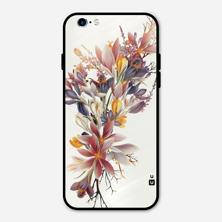 Floral Bouquet Metal Back Case for iPhone 6 6s