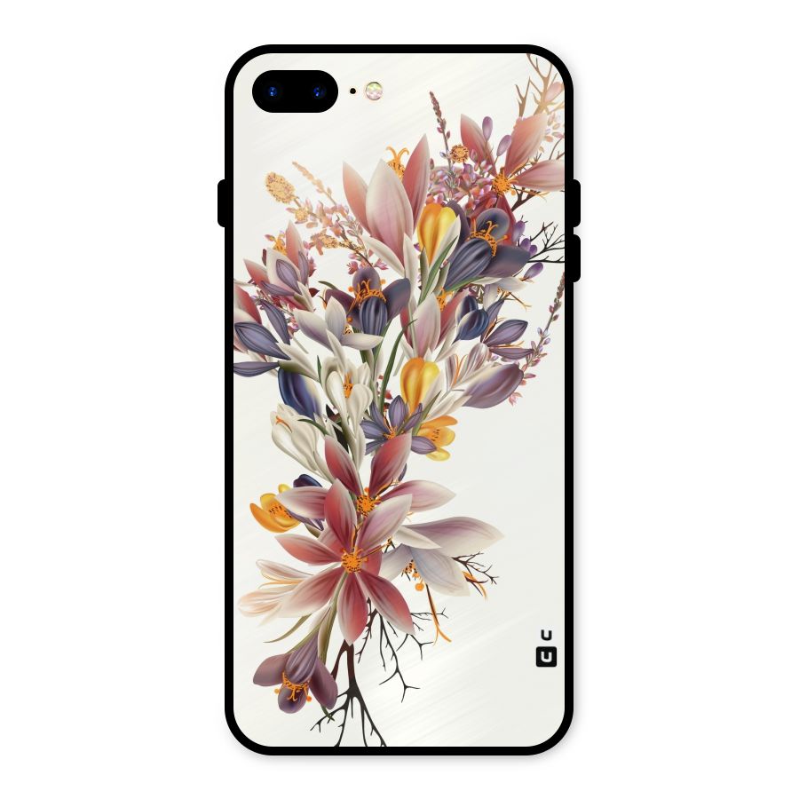 Floral Bouquet Metal Back Case for iPhone 7 Plus