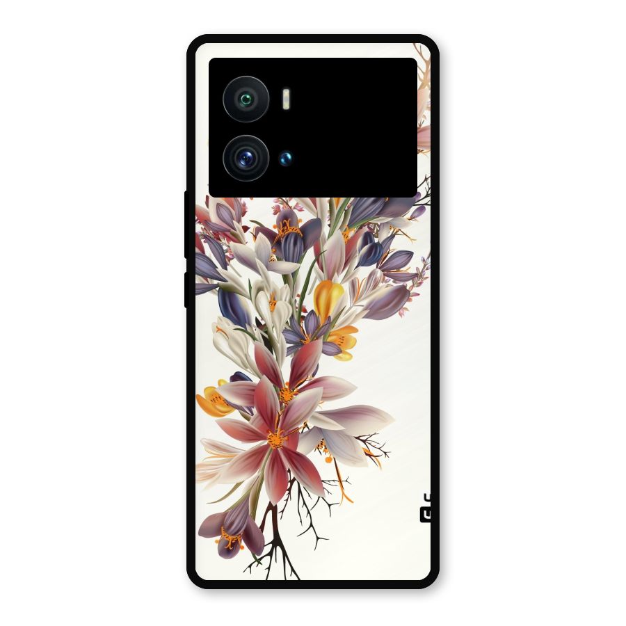 Floral Bouquet Metal Back Case for iQOO 9 Pro