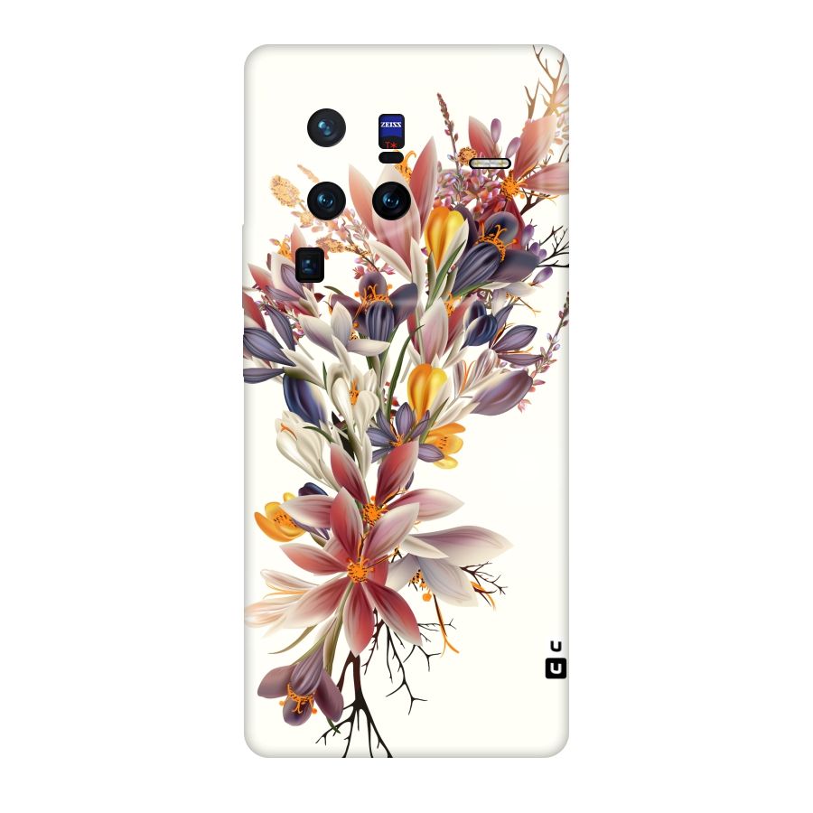 Floral Bouquet Original Polycarbonate Back Case for Vivo X80