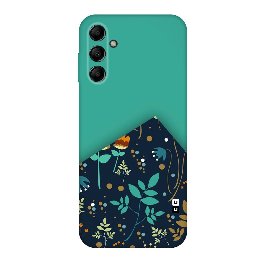 Floral Corner Original Polycarbonate Back Case for Galaxy A14 5G