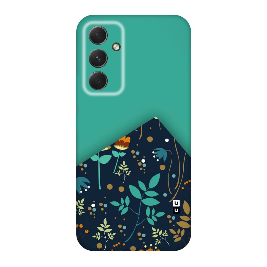 Floral Corner Original Polycarbonate Back Case for Galaxy A54