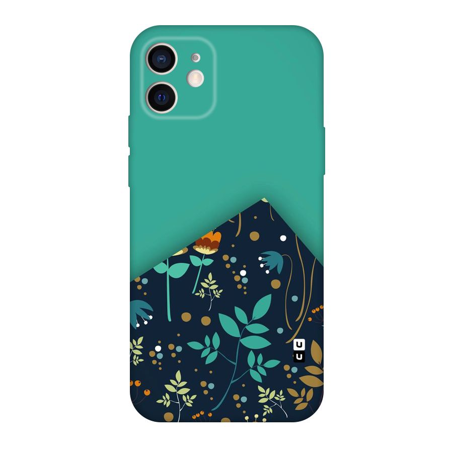 Floral Corner Original Polycarbonate Back Case for iPhone 12