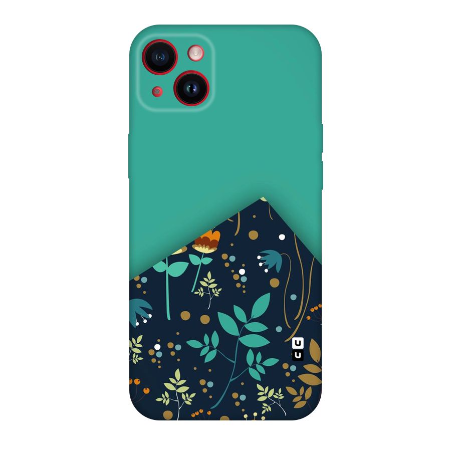 Floral Corner Original Polycarbonate Back Case for iPhone 14 Plus