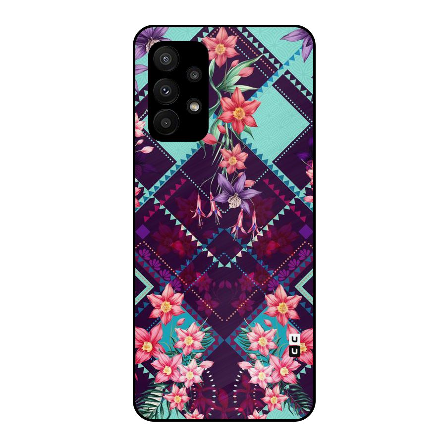 Floral Diamonds Metal Back Case for Galaxy A23