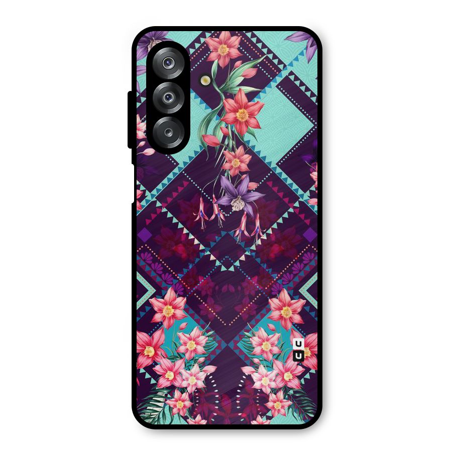 Floral Diamonds Metal Back Case for Galaxy A26