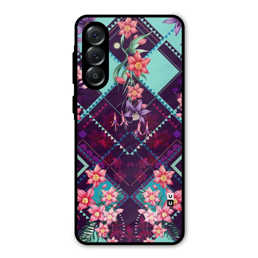 Floral Diamonds Metal Back Case for Galaxy A36
