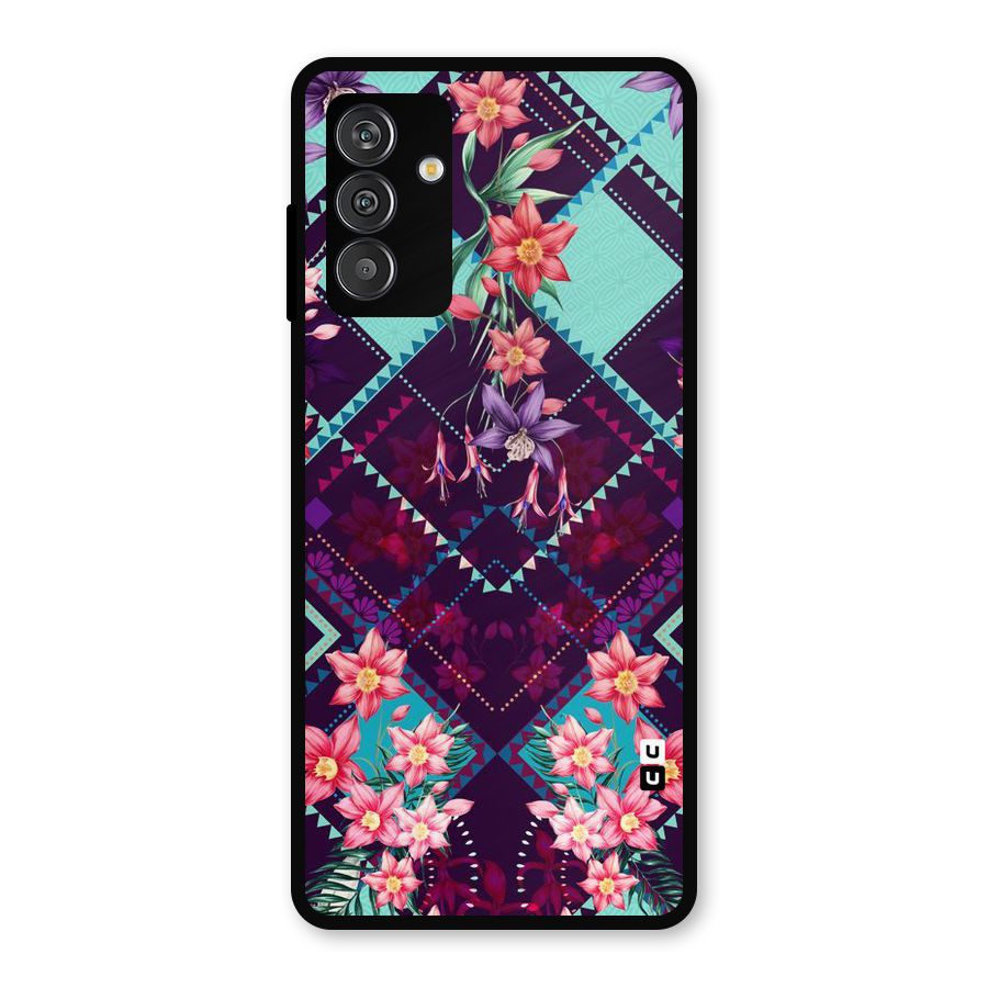Floral Diamonds Metal Back Case for Galaxy F13