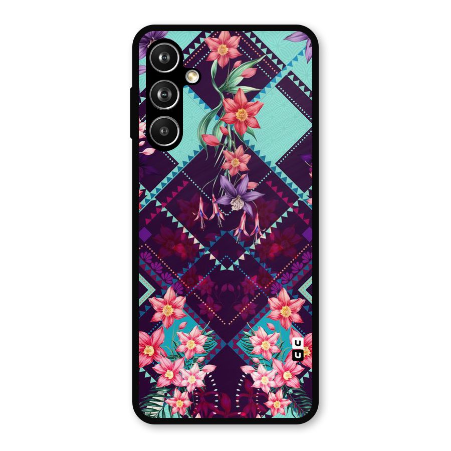 Floral Diamonds Metal Back Case for Samsung Galaxy M54