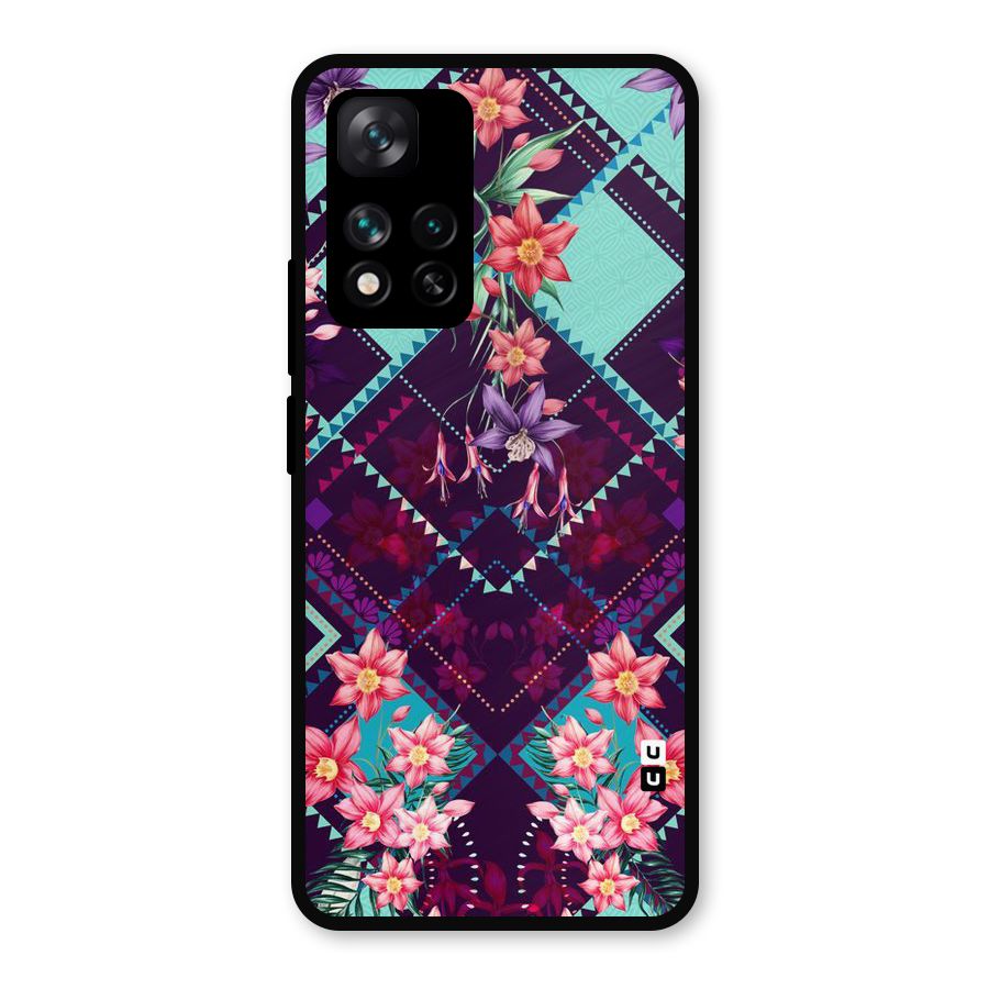 Floral Diamonds Metal Back Case for Xiaomi 11i Hypercharge 5G