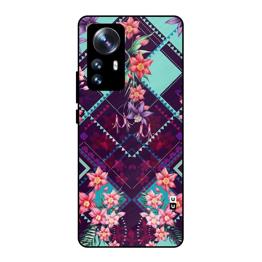 Floral Diamonds Metal Back Case for Xiaomi 12 Pro