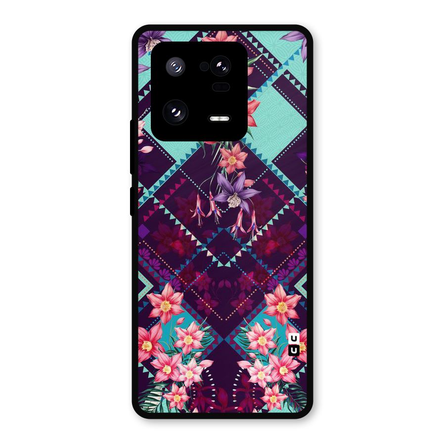 Floral Diamonds Metal Back Case for Xiaomi 13 Pro