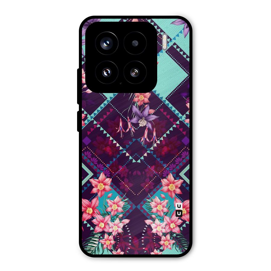 Floral Diamonds Metal Back Case for Xiaomi 15