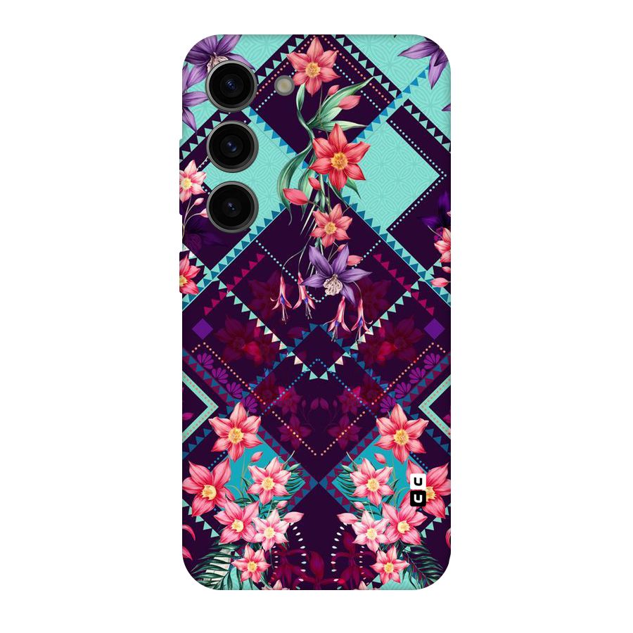 Floral Diamonds Original Polycarbonate Back Case for Galaxy S23