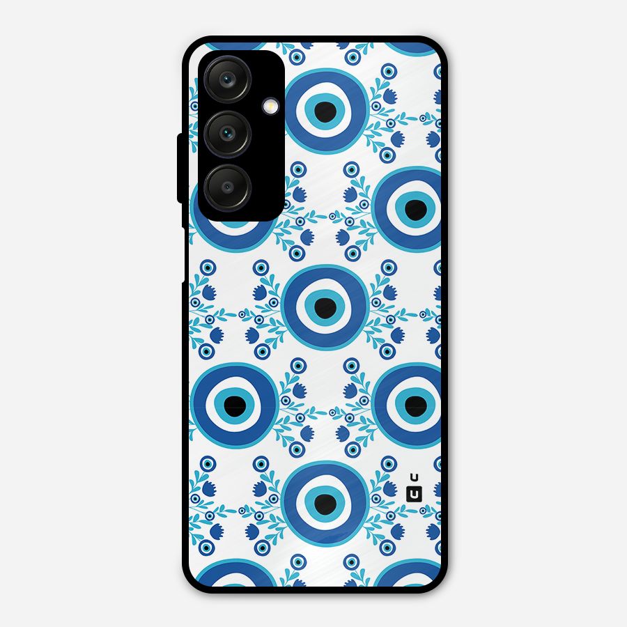 Floral Evil Eyes Metal Back Case for Galaxy A25 5G