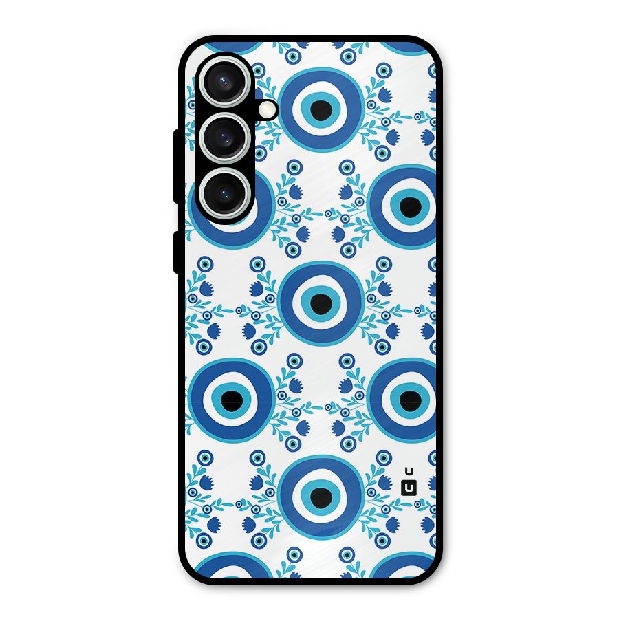 Floral Evil Eyes Metal Back Case for Galaxy S23 FE
