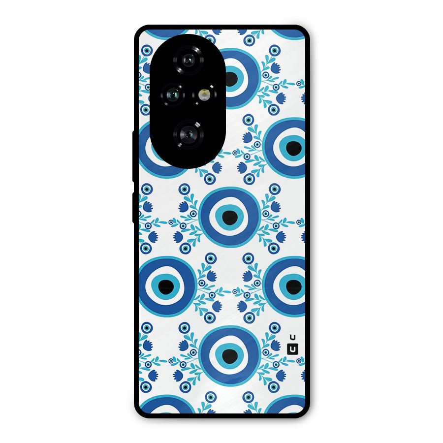 Floral Evil Eyes Metal Back Case for Honor 200 Pro