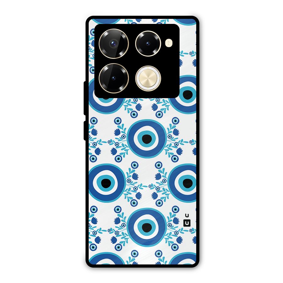Floral Evil Eyes Metal Back Case for Infinix Note 40 Pro