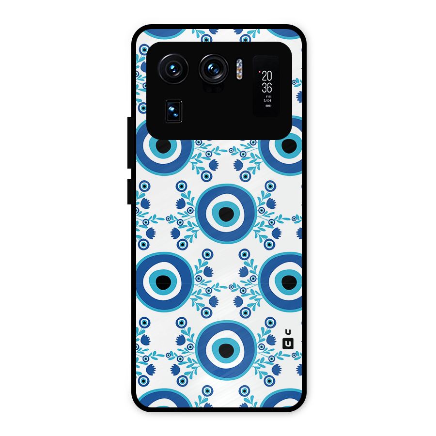 Floral Evil Eyes Metal Back Case for Mi 11 Ultra