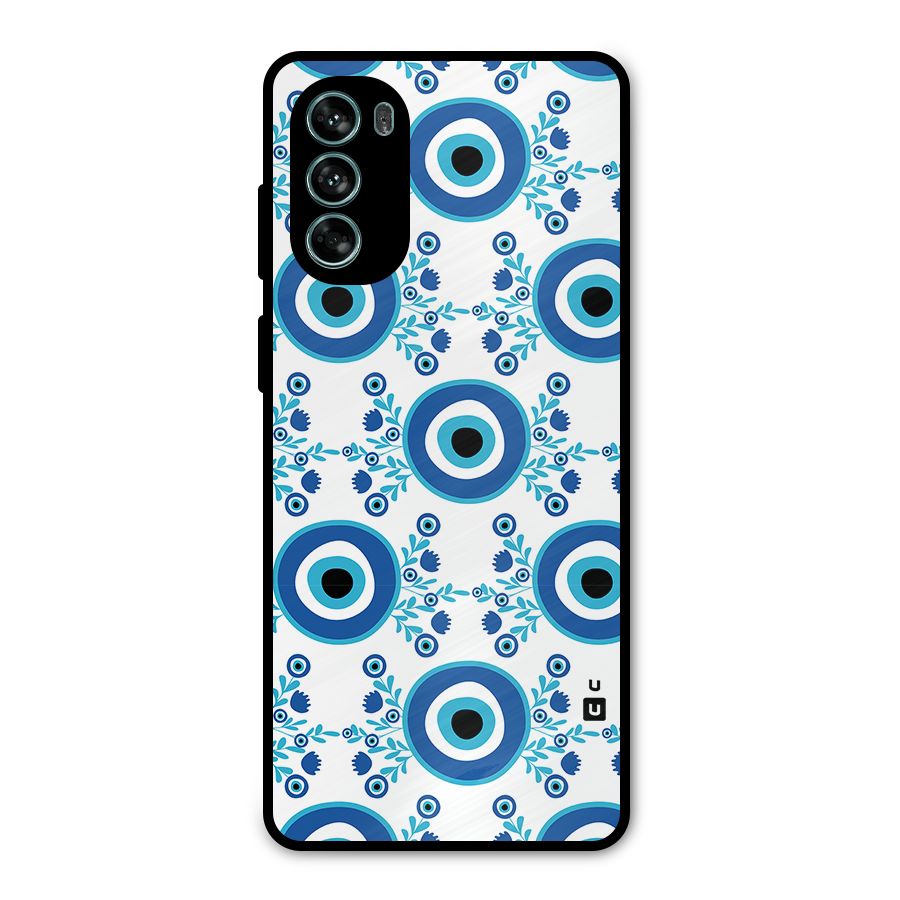 Floral Evil Eyes Metal Back Case for Moto G62