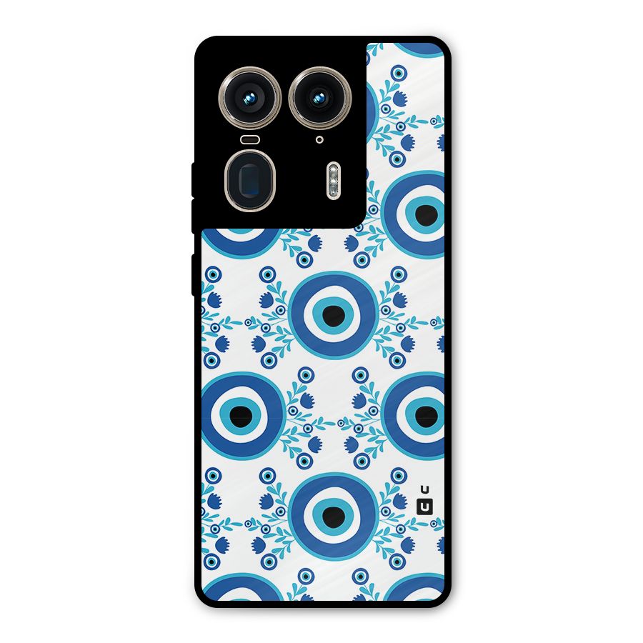 Floral Evil Eyes Metal Back Case for Motorola Edge 50 Ultra
