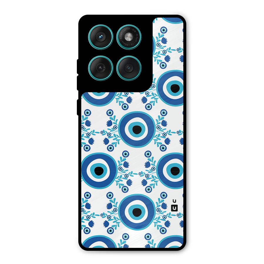 Floral Evil Eyes Metal Back Case for Motorola Edge 60 Fusion
