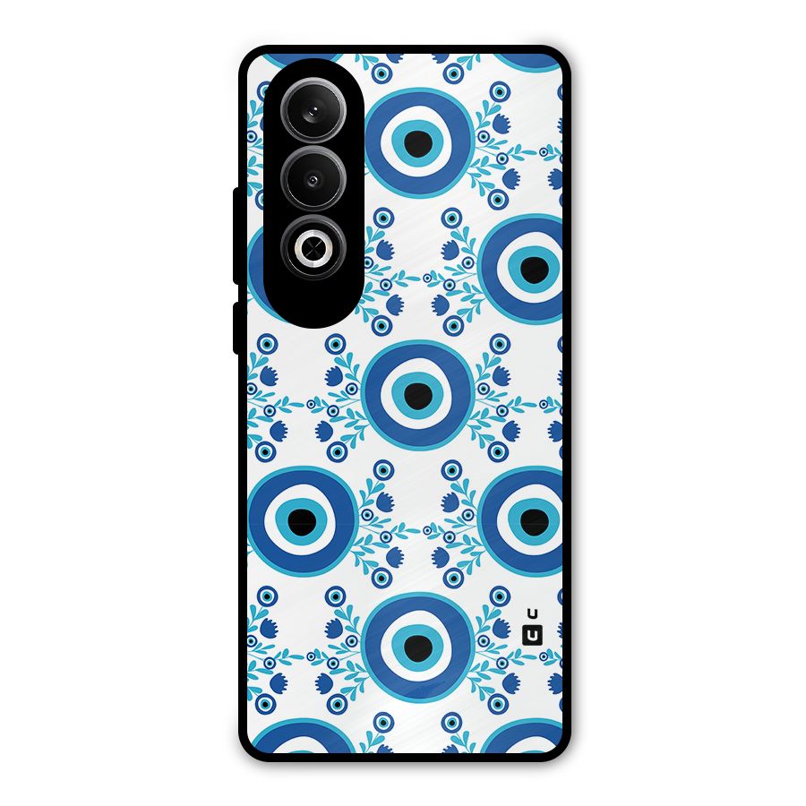 Floral Evil Eyes Metal Back Case for OnePlus Nord CE4