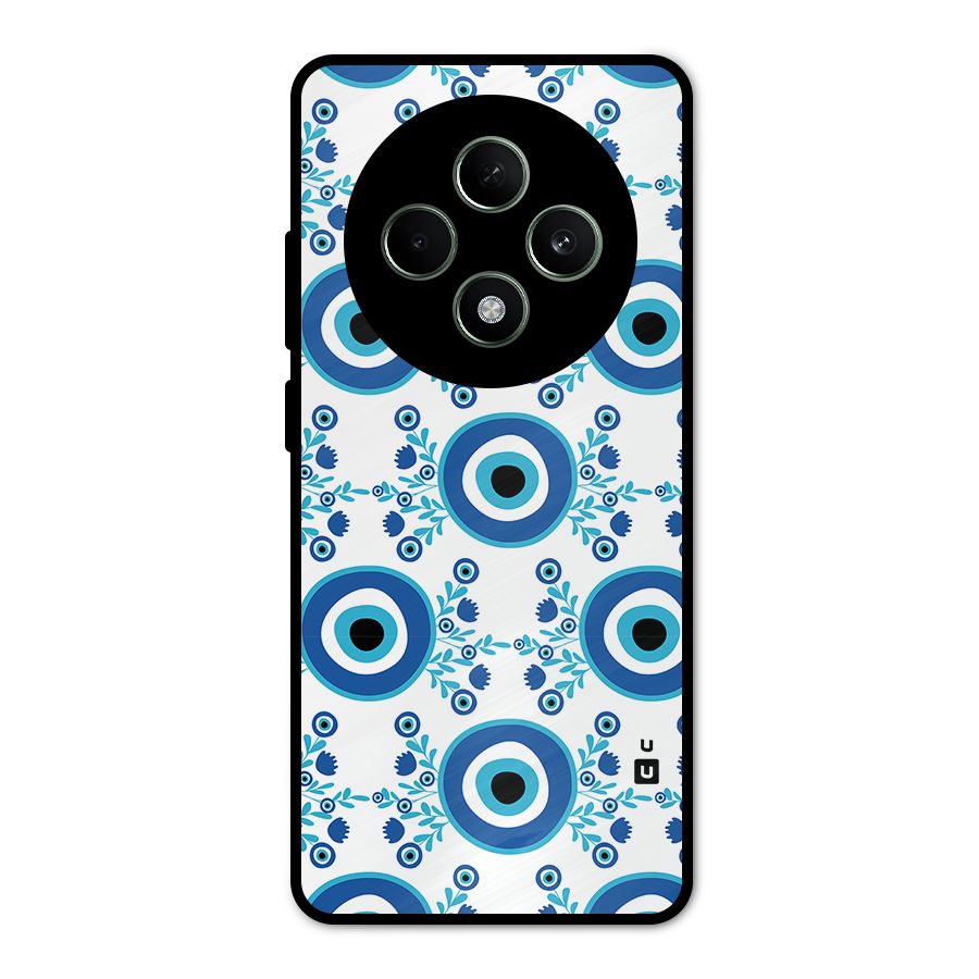 Floral Evil Eyes Metal Back Case for Oppo F27