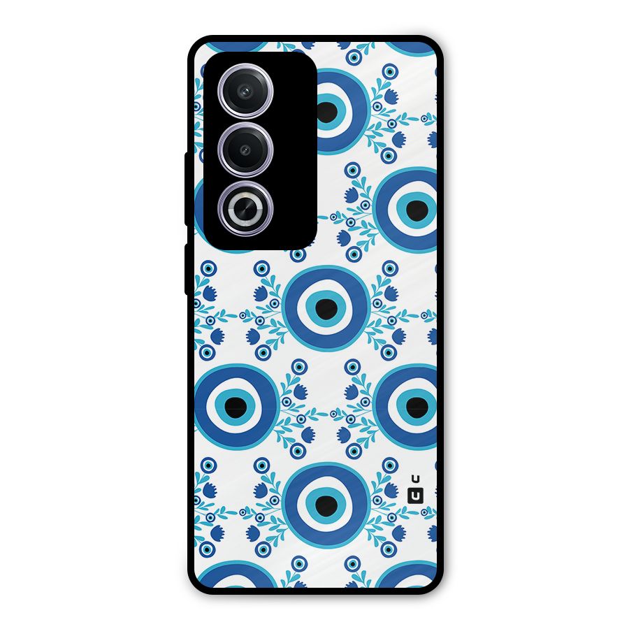 Floral Evil Eyes Metal Back Case for Oppo K12x