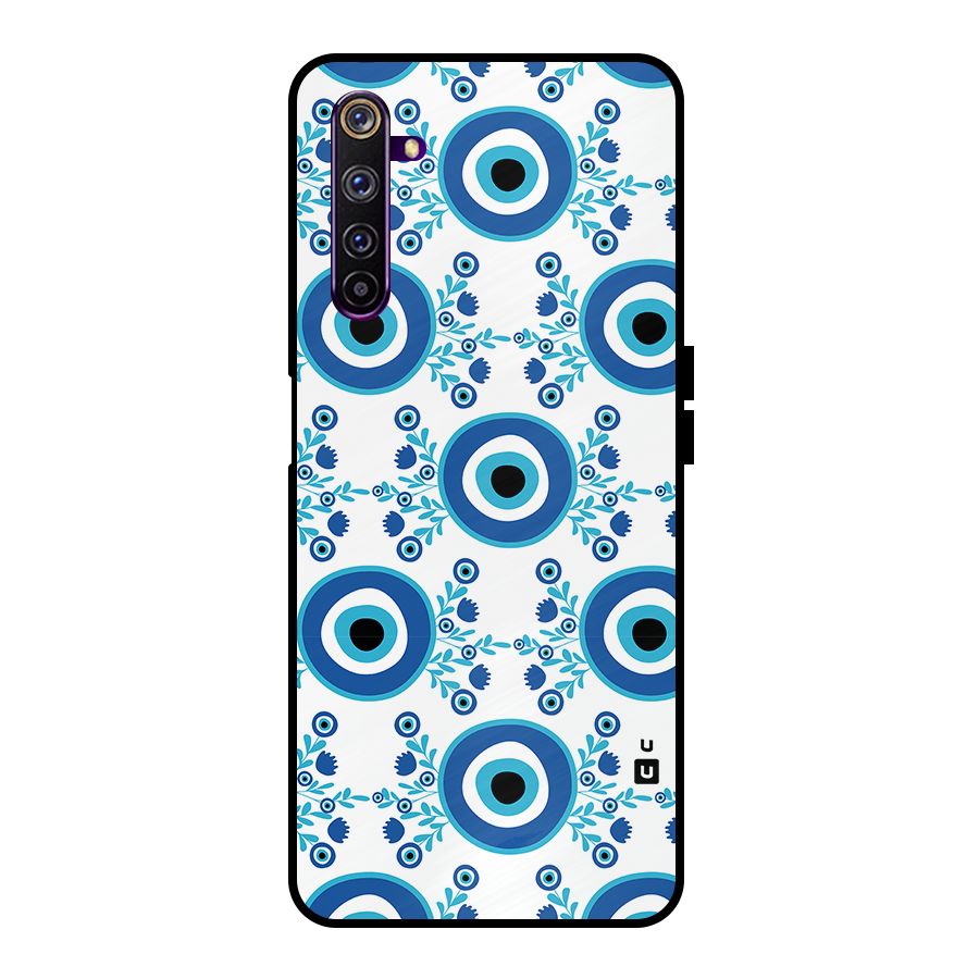 Floral Evil Eyes Metal Back Case for Realme 6 Pro